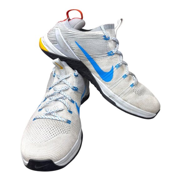 M082 Nike Metcon DSX Flyknit 2 White Blue Pure Platinum 924423-140 Size 12 READ - Picture 7 of 16